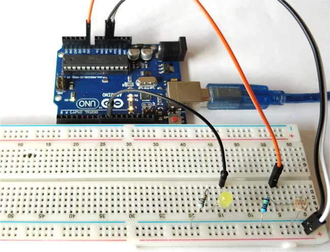 The Smart Night Light Project Diagram